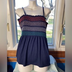 No Boundaries Spaghetti Strap Blue Tube Top Juniors Size XL
